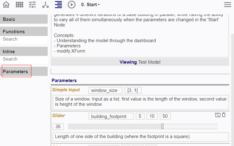 Creating a Volume with Parameters and Variables